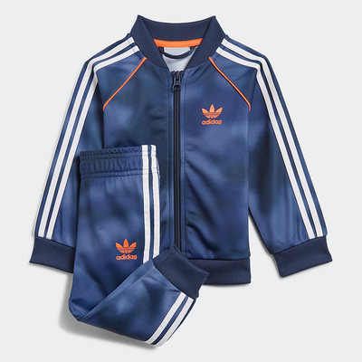 Adidas/阿迪达斯正品三叶草新款 SST SET 婴童装运动套装GN4112