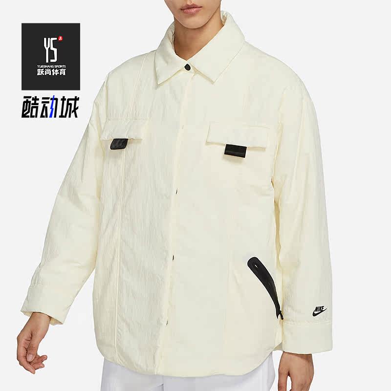 Nike/耐克正品新款秋冬 女子衬衫式夹克运动棉服外套 DD4631-715