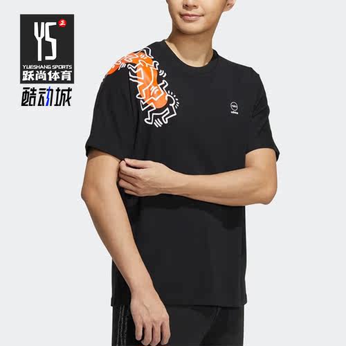 Adidas/阿迪达斯正品Keith Haring联名男子运动休闲短袖T恤HD7268