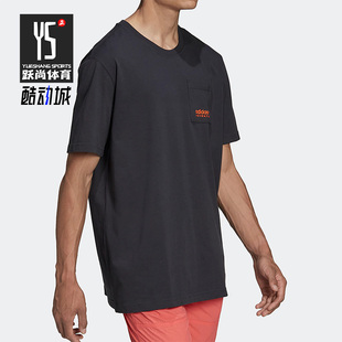 阿迪达斯正品 T恤 三叶草夏季 男子运动圆领短袖 HF4795 新款 Adidas