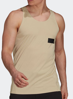 Adidas/阿迪达斯正品夏新款运动休闲圆领男子无袖短袖T恤 H61658