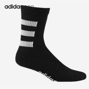 男女中筒袜neo运动休闲袜 Adidas 阿迪达斯正品 秋新品 GE6163