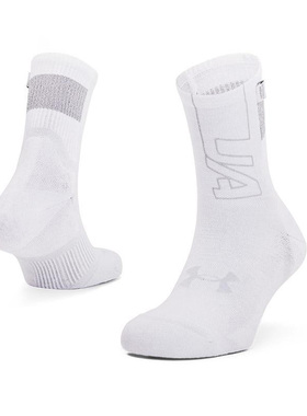 安德玛正品UA Armour Dry Crew男女跑步运动袜休闲中帮袜1361156