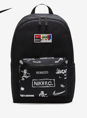 Nike/耐克正品春季新款男女足球训练运动休闲双肩背包 CU8164