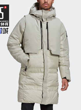 Adidas/阿迪达斯正品保暖男子冬马甲双面两件套保暖羽绒服 FT2430