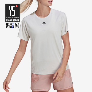 休闲女子圆领运动短袖 Adidas 新款 夏季 T恤HI3968 阿迪达斯正品