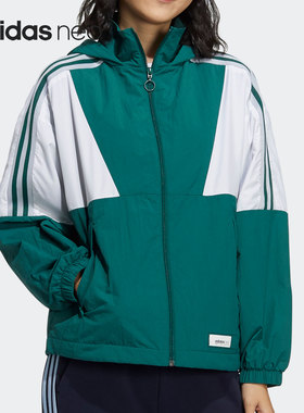 Adidas/阿迪达斯正品neo W SS FEB WB女子休闲运动连帽外套GS2604