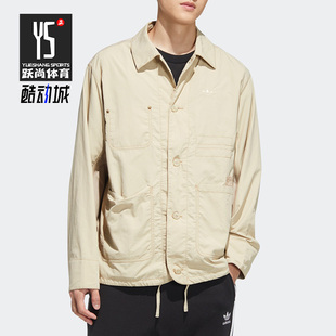 Adidas/阿迪达斯正品三叶草新款运动工装男子牛仔夹克外套HM8015