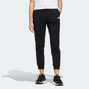 新款 Adidas 阿迪达斯正品 夏季 FM9252 女子运动休闲针织长裤