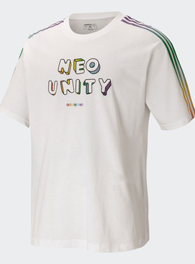 Adidas/阿迪达斯正品NEO 年夏季新款男女休闲短袖T恤H65032