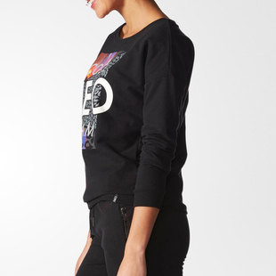 女子加绒运动休闲套头卫衣AB8940 新款 Adidas 阿迪达斯正品