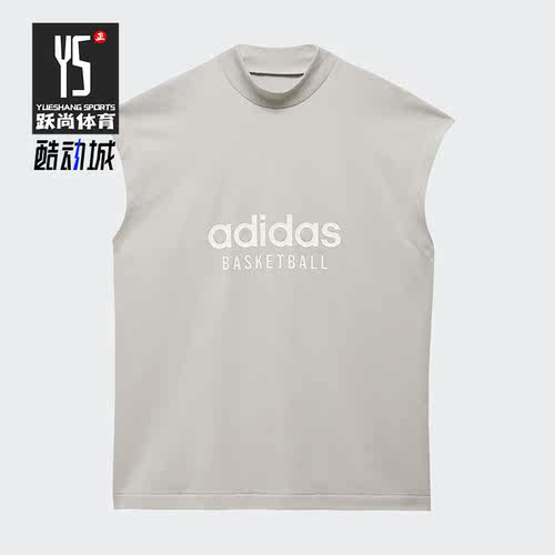 Adidas/阿迪达斯正品三叶草男女印花透气运动无袖T恤IA3445