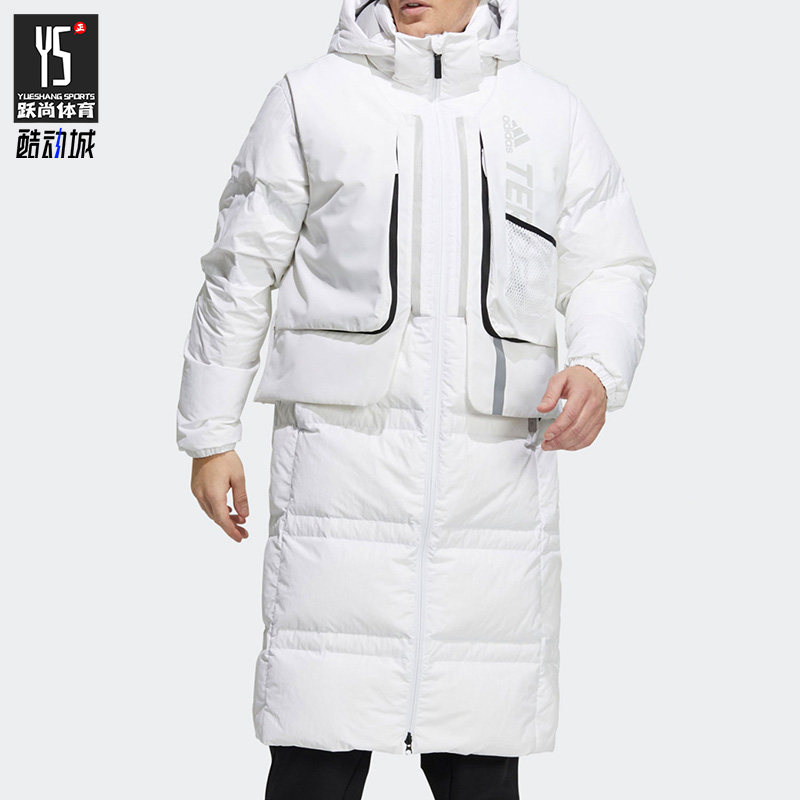 Adidas/阿迪达斯正品休闲男女情侣运动防风户外保暖羽绒服 H13854