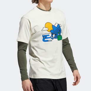 Adidas/阿迪达斯正品三叶草 夏季新款男子休闲运动短袖H32304