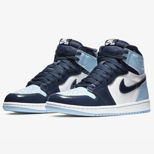 Nike/耐克正品Air Jordan 1 ASG AJ1 全明星漆皮北卡蓝CD0461-401