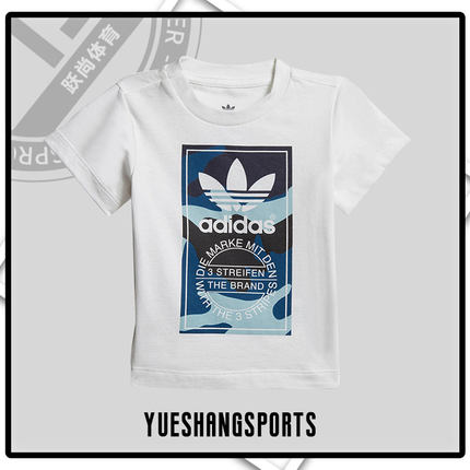 Adidas/阿迪达斯正品三叶草婴童 TEE SET短袖短裤套装 DW3843