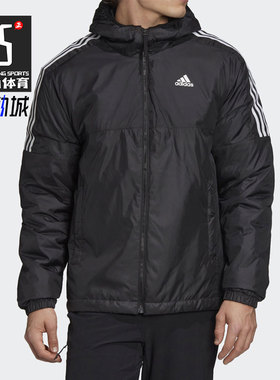 Adidas/阿迪达斯正品 秋冬新款男子运动服连帽防风棉服GH4601