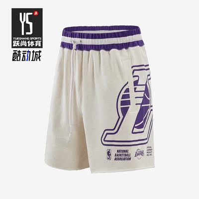 Nike/耐克正品湖人队男子运动休闲舒适宽松篮球五分裤 DR2328-027