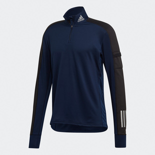 阿迪达斯正品 ZIP男子跑步运动休闲卫衣 WARM GC7911 Adidas