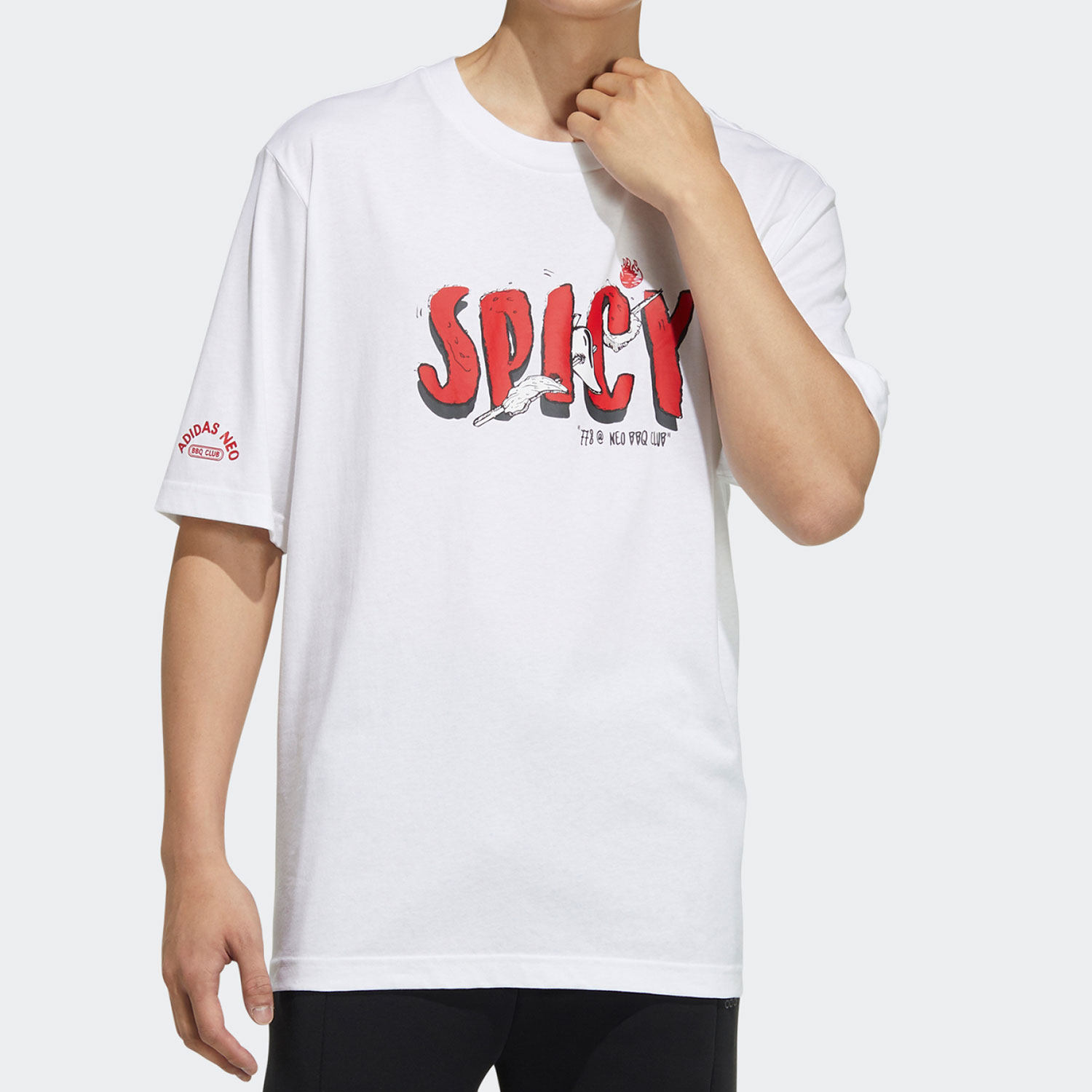 Adidas/阿迪达斯正品 NEO新款男子夏季运动休闲圆领短袖T恤H61999