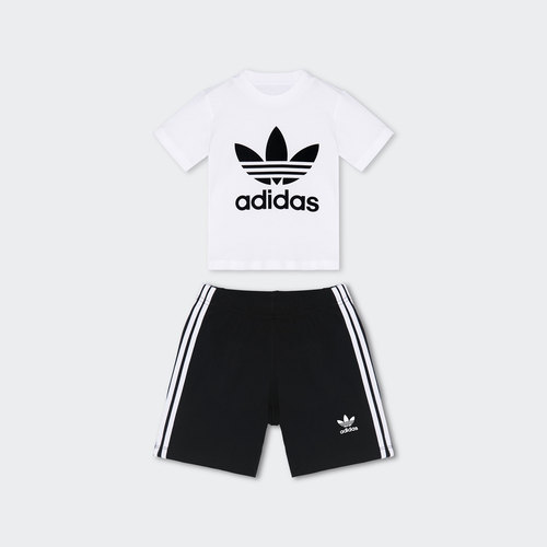 阿迪达斯正品婴童休闲运动套装