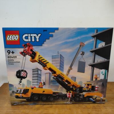 LEGO乐高拼装积木城市系列60409黄色工程起重机儿童益智玩具礼物