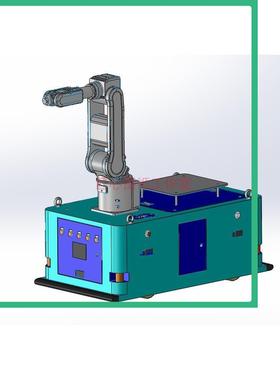 AGV小车机器人 自动导引运输AGV3D图纸 solideworks设计