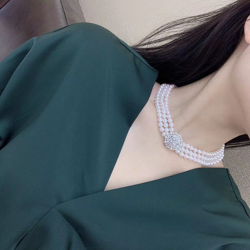 项链复古宴会百搭淡水珍珠