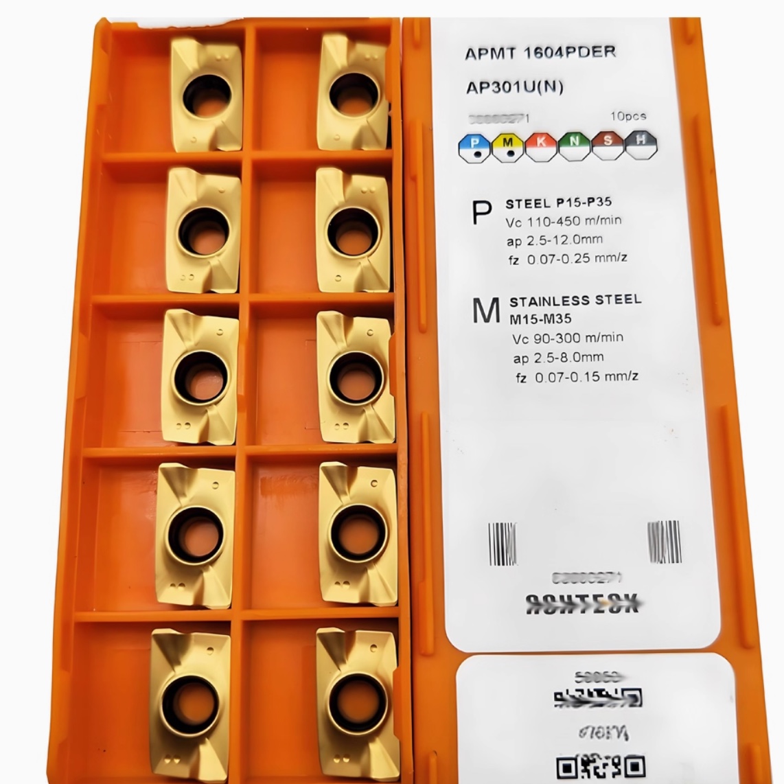 澳克泰数控刀片APMT1605/1135PDER AP301U方阶铣刀片