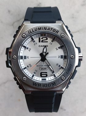 卡西欧手表男CASIO MWA-100H-7A白盘指针黑武士运动防水石英表