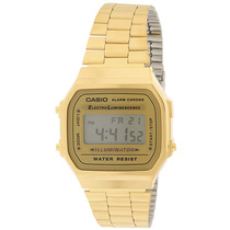 卡西欧手表 Casio A168WG-9W 金色防水数显电子表时尚百搭小金表