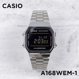 卡西欧A168WEM-1复古方块手表