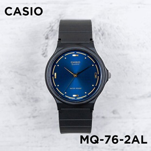 兰色百搭学生简约网红小黑表防水表 卡西欧手表CASIO