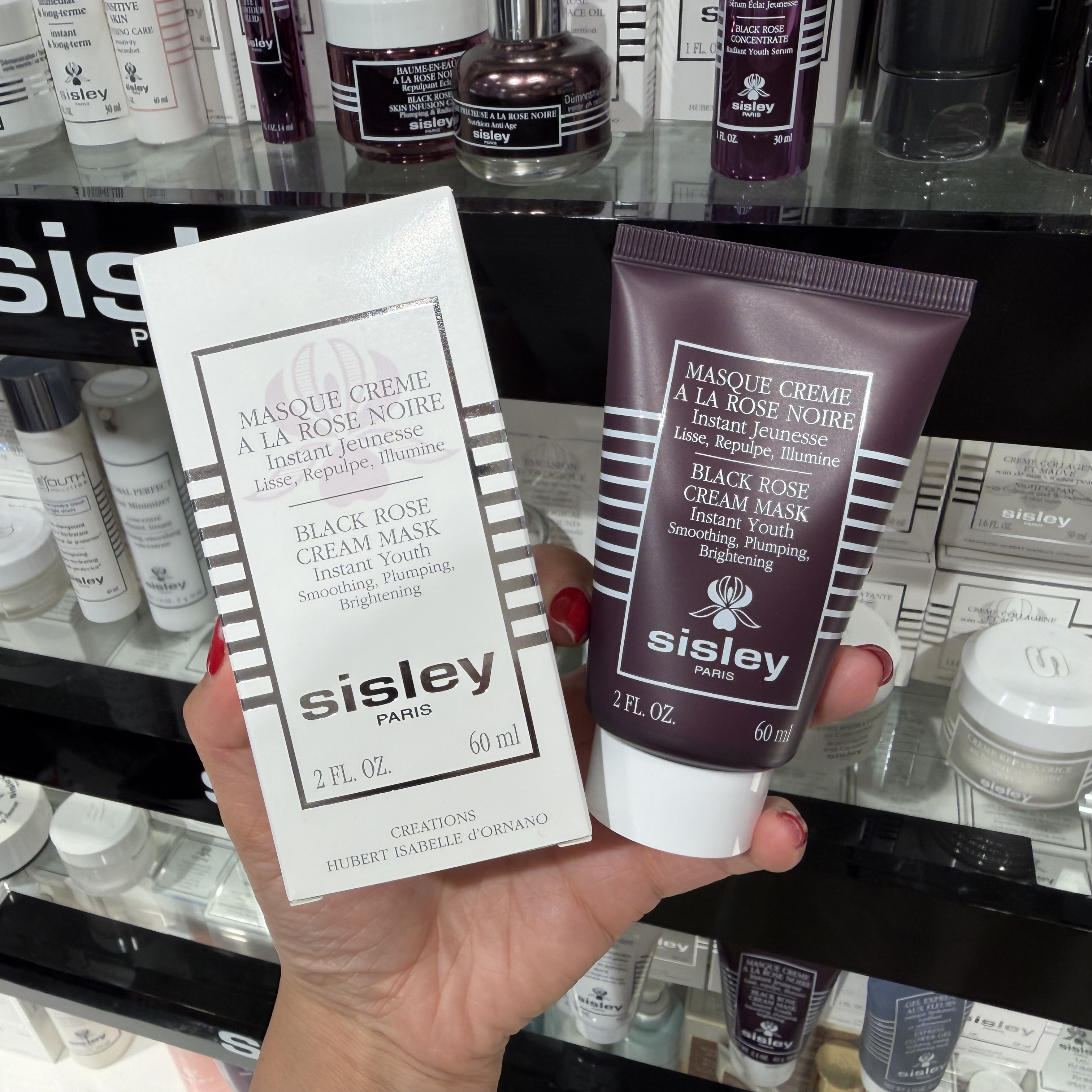 BC法国直邮 Sisley希思黎黑玫瑰焕采紧致面膜60ml