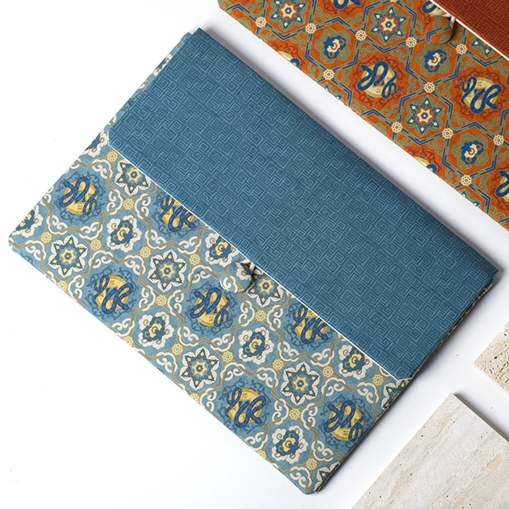 手作中国风苹果macbook内胆包