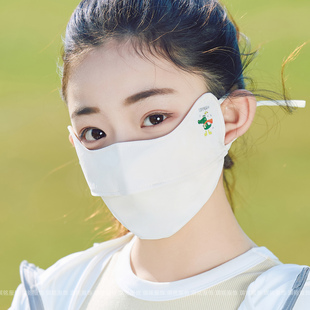 儿童防晒口罩男女通用夏季户外防紫外线小孩学生透气薄款冰丝面罩