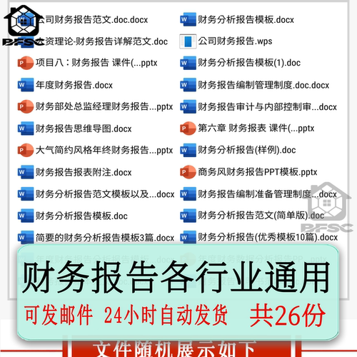财务报告报表word+PPT模板yz简单详解汇报年度公司企业分析范文
