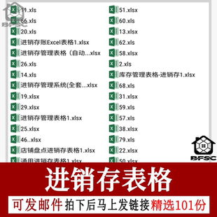 进销存管理系统excel表格进出货入库账本明细hi模板商品库存管理