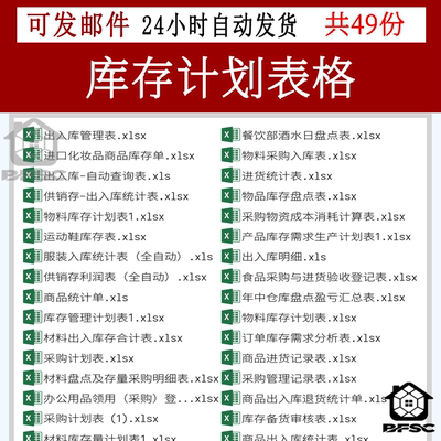 库存计划excel表格ab库存管理盘点出入库管理公司工厂物料采购