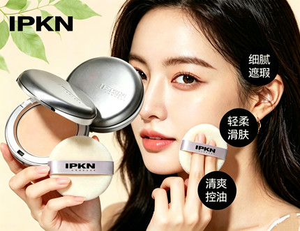 IPKN忆可恩控油遮瑕持久定妆粉饼芳香干粉蜜粉修容不脱妆专柜正品