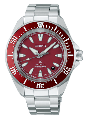 联保SEIKO精工武士Prospex系列潜水运动型机械夜光男腕表SRPL11K1