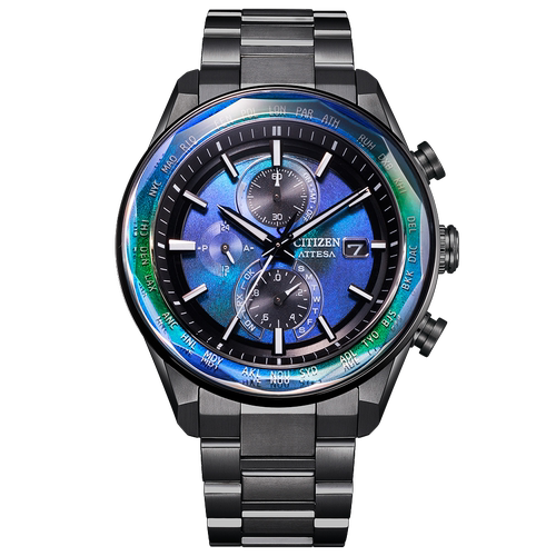 西铁城限量时尚光动能电波男表