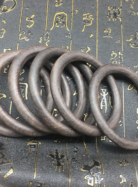 紫光檀福建木质圆条手镯