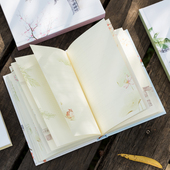 硬面便携插画手账笔记 中式 猫咪彩页日记本 复古本子学生文具礼物