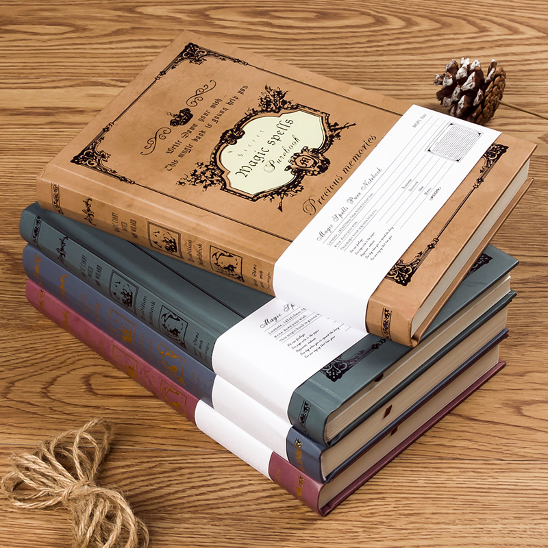 欧式复古超厚5日创意格子笔记本