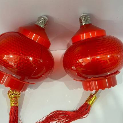 七彩红色LED连串灯笼灯走马灯喜庆氛围阳台大门春节结婚乔迁装饰