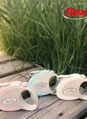 绝版福莱希风尚版牵引器绳带状狗狗遛狗绳可伸缩宠物狗链子进口