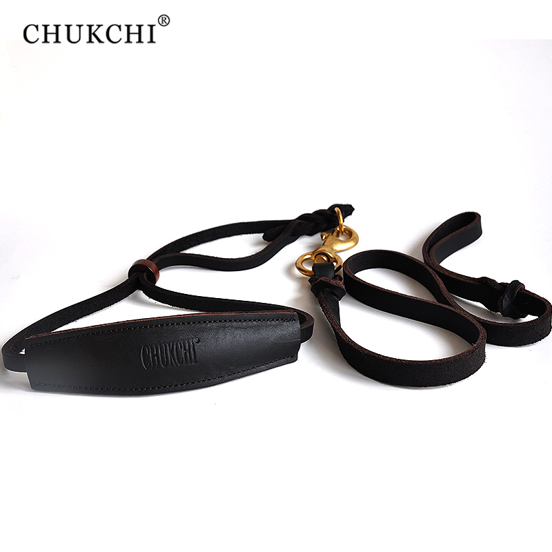 chukchi牛皮套装p链颈带中大型犬