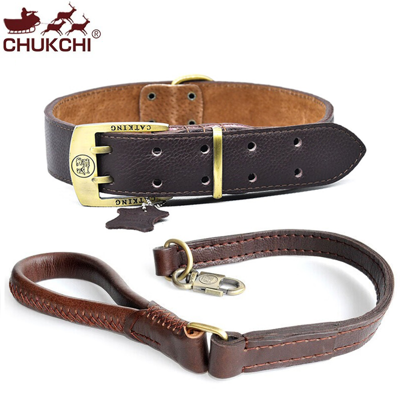 牛皮牵引绳CHUKCHI大型犬牵引绳