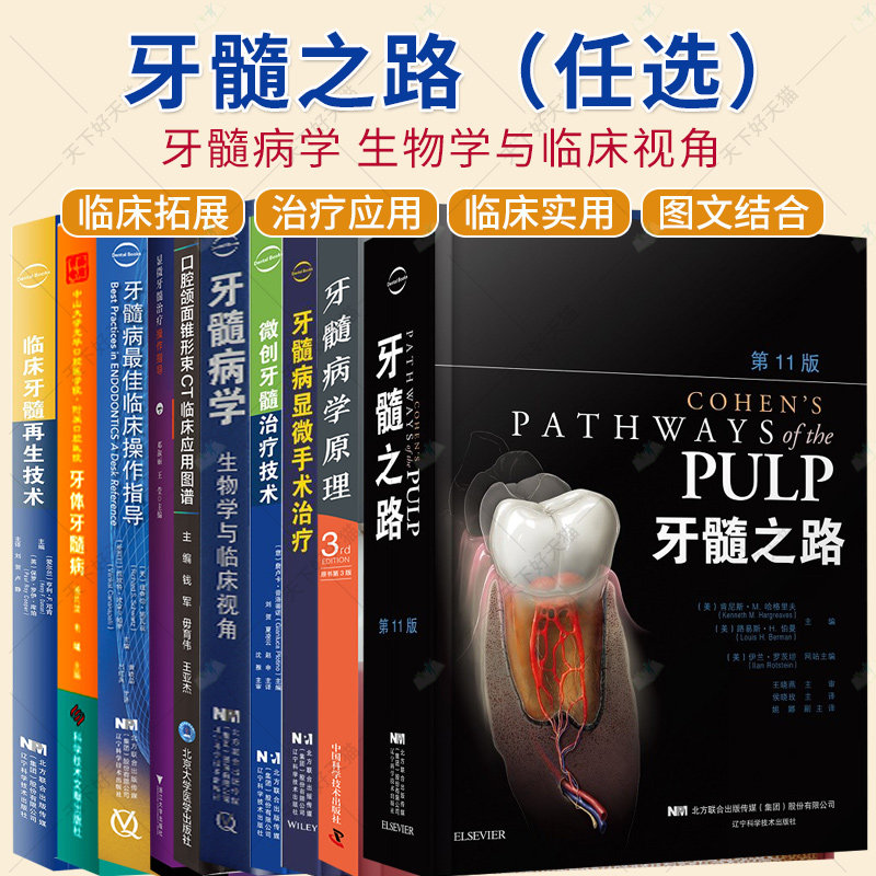 任选】牙髓之路第11版第十一版牙髓治疗并发症的处理口腔科学书籍医学类专业书籍牙科牙髓治疗根管治疗图谱牙体牙髓病学临床书籍